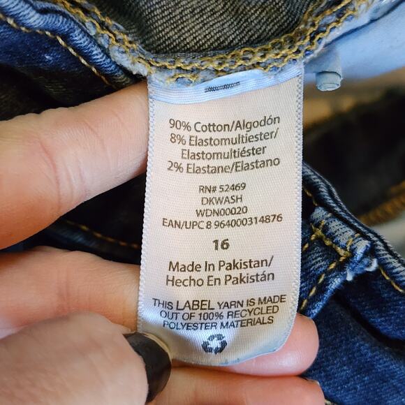 Free Assembly Womens High Rise Skinny Jeans Size 16 Dark Blue Stretch - Picture 7 of 10